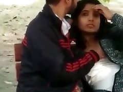 Indian Hidden Blowjob And Boobs Press In Park