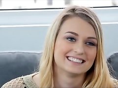 Gorgeous blond teen enjoys to fuck