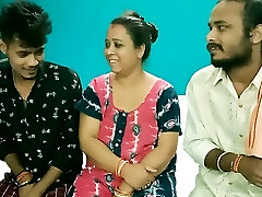 Hot Milf Aunty shared! Hindi latest XXX threesome fuckfest