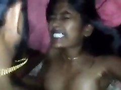 סקסית ההודי זונה עם חלבי ציצים Creampied על ידי הלקוח