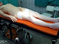 The examination of a mature woman in medic's office