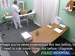 FakeHospital Gspot orgasm for nervous tall female with natural big titties