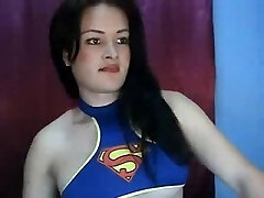 Transsexual Supergirl Self Suck