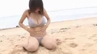 Hot Japanese Girl on the beach