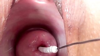 Cervix fucking playing ramming a asian vibrator