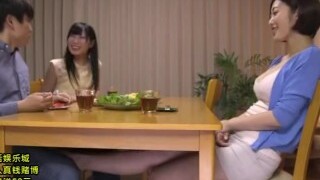 Japanese Footjob under the table #3