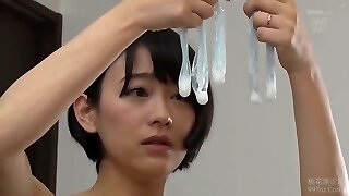 Amazing Japanese chick Hana in Hottest JAV uncensored Lingerie clip