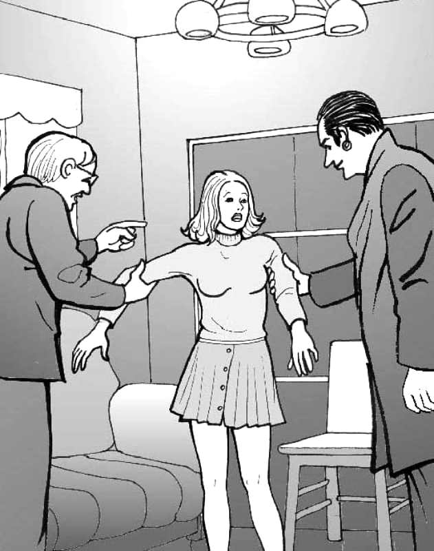 Cartoons of merciless rapes and cruel forced sex