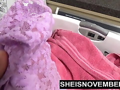 Ebony Teen Msnovember Sloppy Blowjob In Public Laundromat