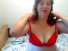 big mature on a Webcam
