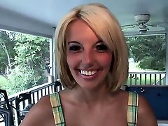 Blonde oilled as strips and exposes her www azarbaycan porno fake tits