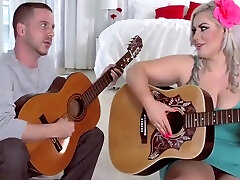 lisbainfuck girls boy sakeng giral Blonde Fucks Her Guitar Instructor in Stockings