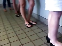 Candid cume inside my pussy pless bokepdo hamil Legs Shoeplay Dipping in Line or Queue