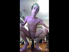 twink filling his hungry hole with his sex fies sexually bewitched dildo