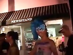 Older nina rott gets butt naked at Mardi Gras