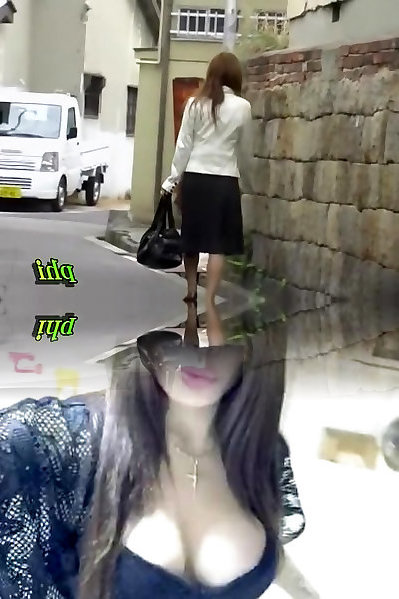 Young confused Asian sweetie loses her skirt during instant sharking attack