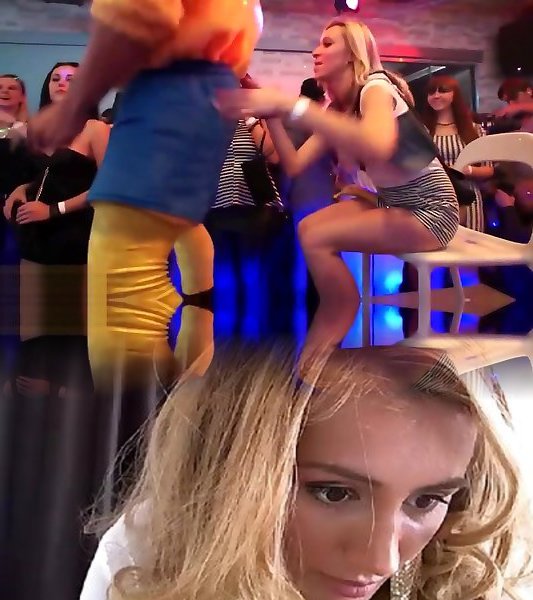 Русская блондинка во время оргии получает от ребят настоящее двойное проникновение
