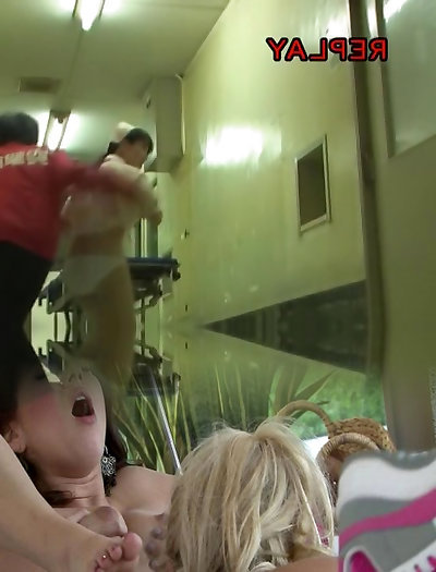 Enjoyable thong view of chubby nurse on sharking movie
