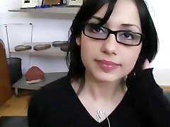 Two Teen Girls Gag on Cock and Get Cum on Glasses